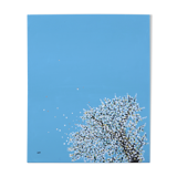 Painting on canvas - cherry tree