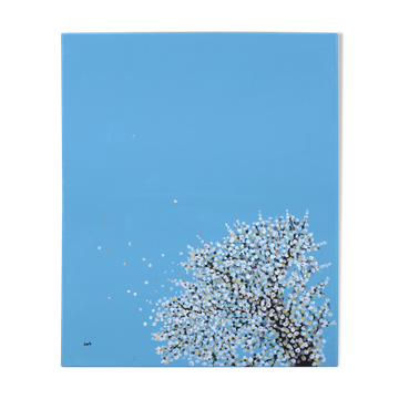 Peinture sur toile - cerisier