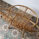 Trio de fauteuils rotin vintage