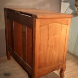 Louis XIV style commode in solid cherry wood.