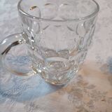 4 chopes/ verres à bière vintage