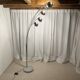 Arc floor lamp with wooden base and 5 lights Agemob MCM style