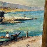 Huile sur toile XIX ème