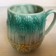 Tasse mug barbotine asperges