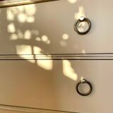 Vintage chest of drawers with compass feet