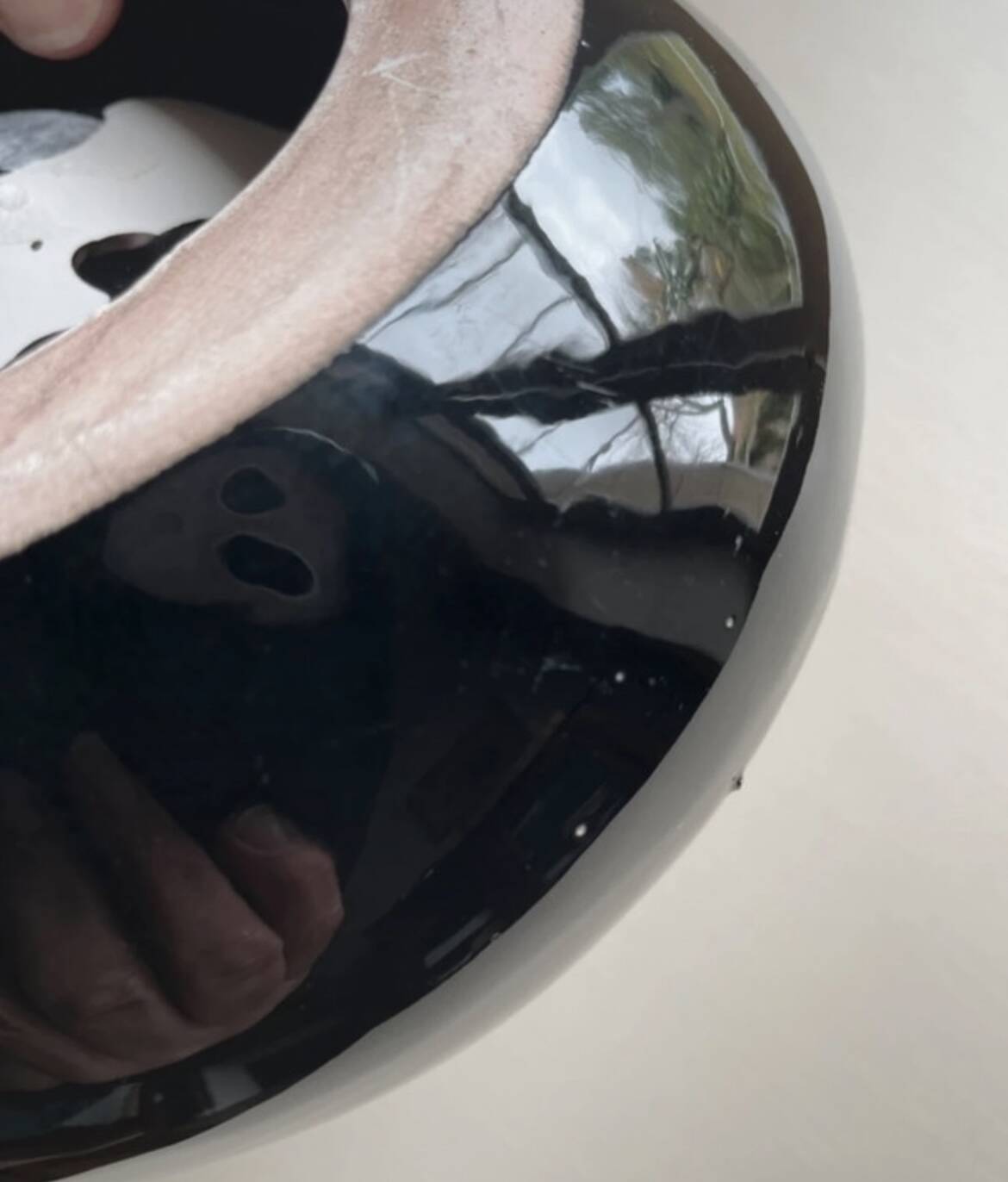 Black ceramic pocket tray