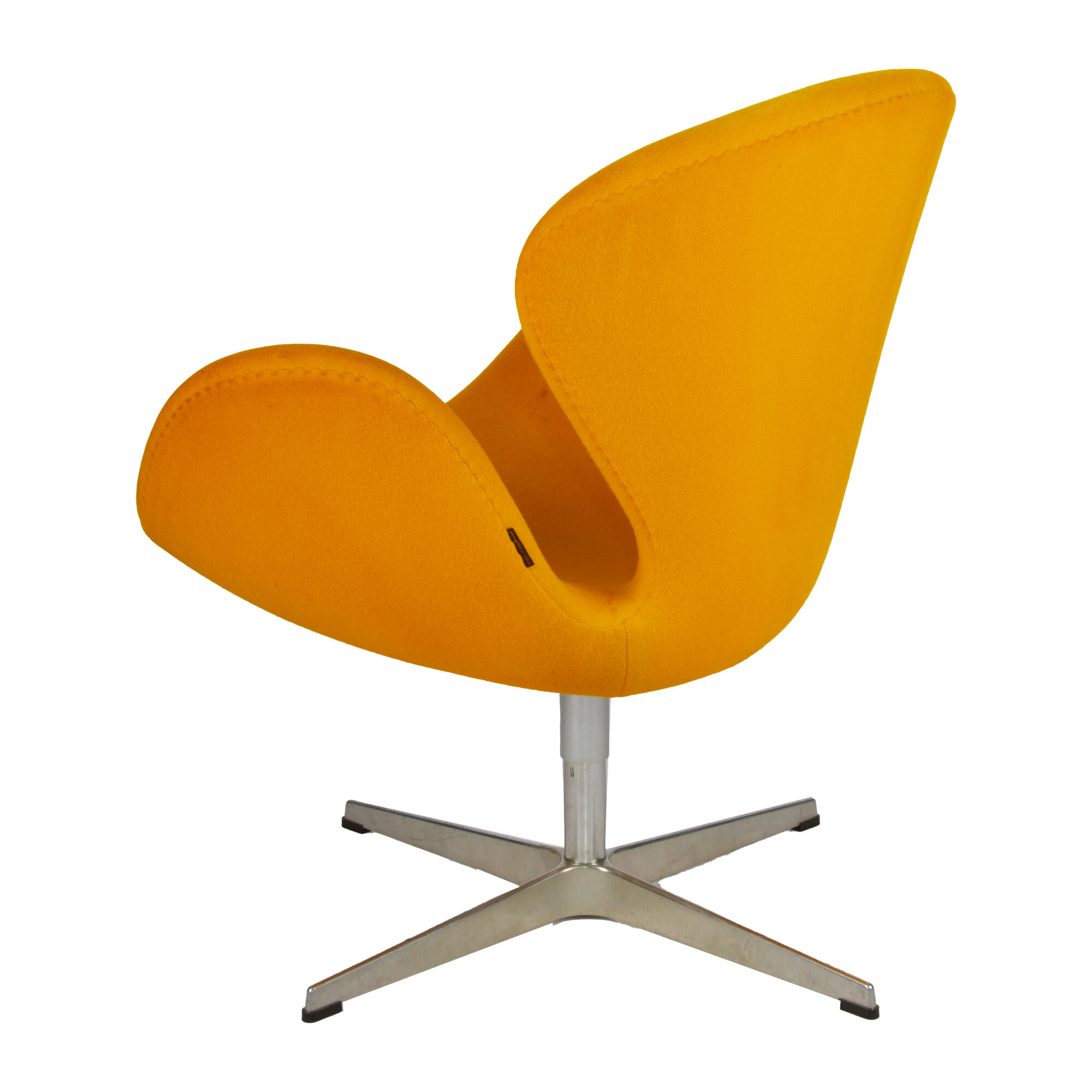 Yellow Model 3320 Swan Chair by Arne Jacobsen for Fritz Hansen