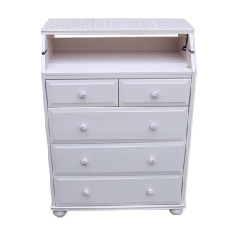 Commode changing table