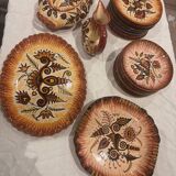 Paul Fouillen dinner service in Quimper, 26 pieces