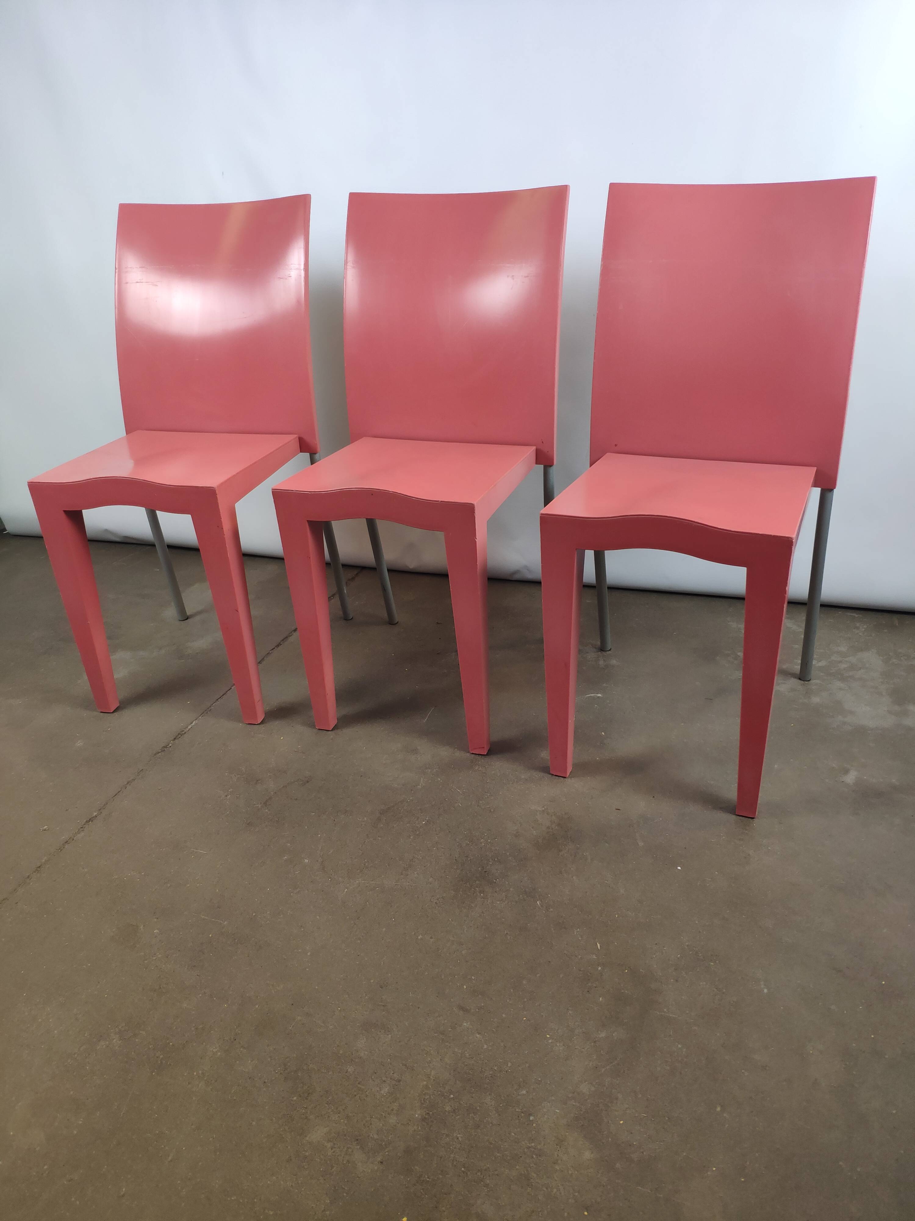 3 Starck chairs by Kartell