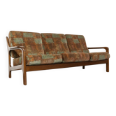Vintage 3-seater sofa with teak frame from the 1960s