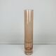 Vintage salmon pink glass roller vase