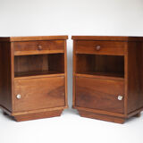 Pair of art deco bedside tables