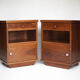 Pair of art deco bedside tables