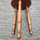 Turned wooden tripod stool: vintage