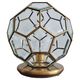 Adolf Loos style lamp in brass and faceted glass from the 1950s.