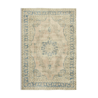 Handmade One-of-a-Kind Oriental Beige Carpet 204 cm x 307 cm