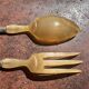 Antique Art Deco Salad Cutlery - Silver-Plated Handles