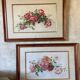 Paire de gouaches Bouquets de fleurs