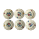 Série de 6 assiettes en faience de Sarreguemines