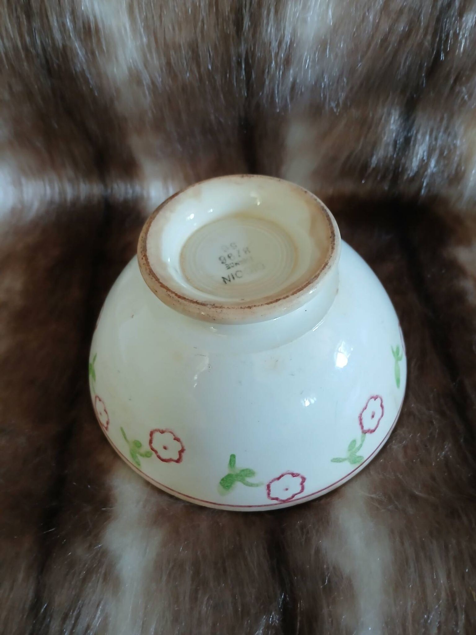 Small antique Digoin bowl