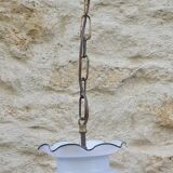 Vintage opaline glass suspension