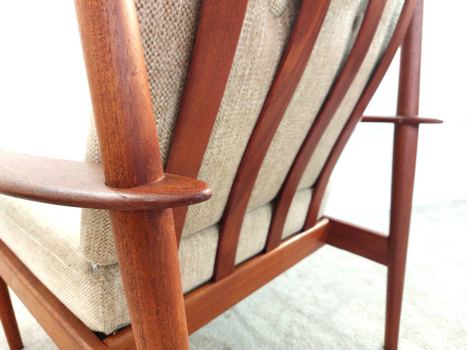 PJ56 armchair by Grete Jalk for Poul Jeppesen - Denmark circa 1960