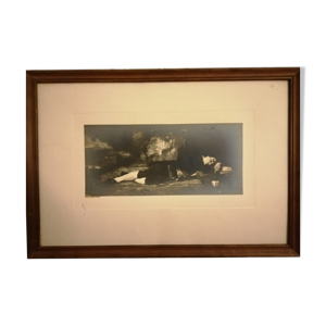 Tableau ancien Jean-Jacques Rousseau