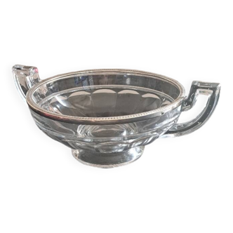 Art Deco Silver Circle Crystal Cup