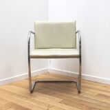 Set of 4 tubular design armchairs, Italy