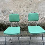 Green chairs
