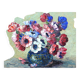 Bouquet d'anémones par Pierre Forest (1881-1981), peintre de Nice