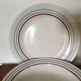 Deep dish and flat plate Moulin des Loups Stanislas model