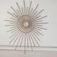 Metal sun mirror support height 70cm width 56cm - 60s