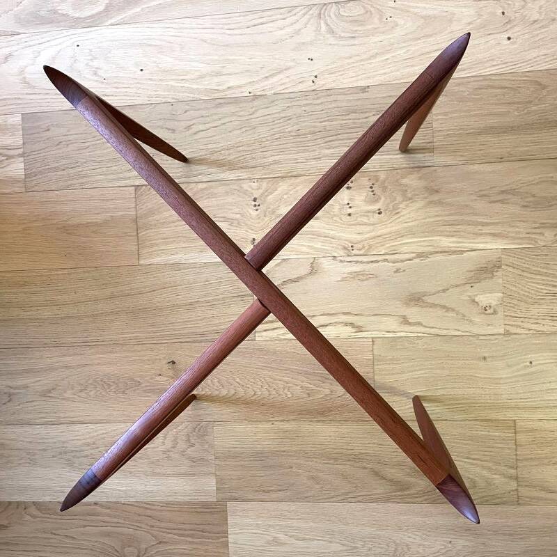 Table Plateau en Teck par Willumsen & Engholm pour Fritz Hansen, Danemark