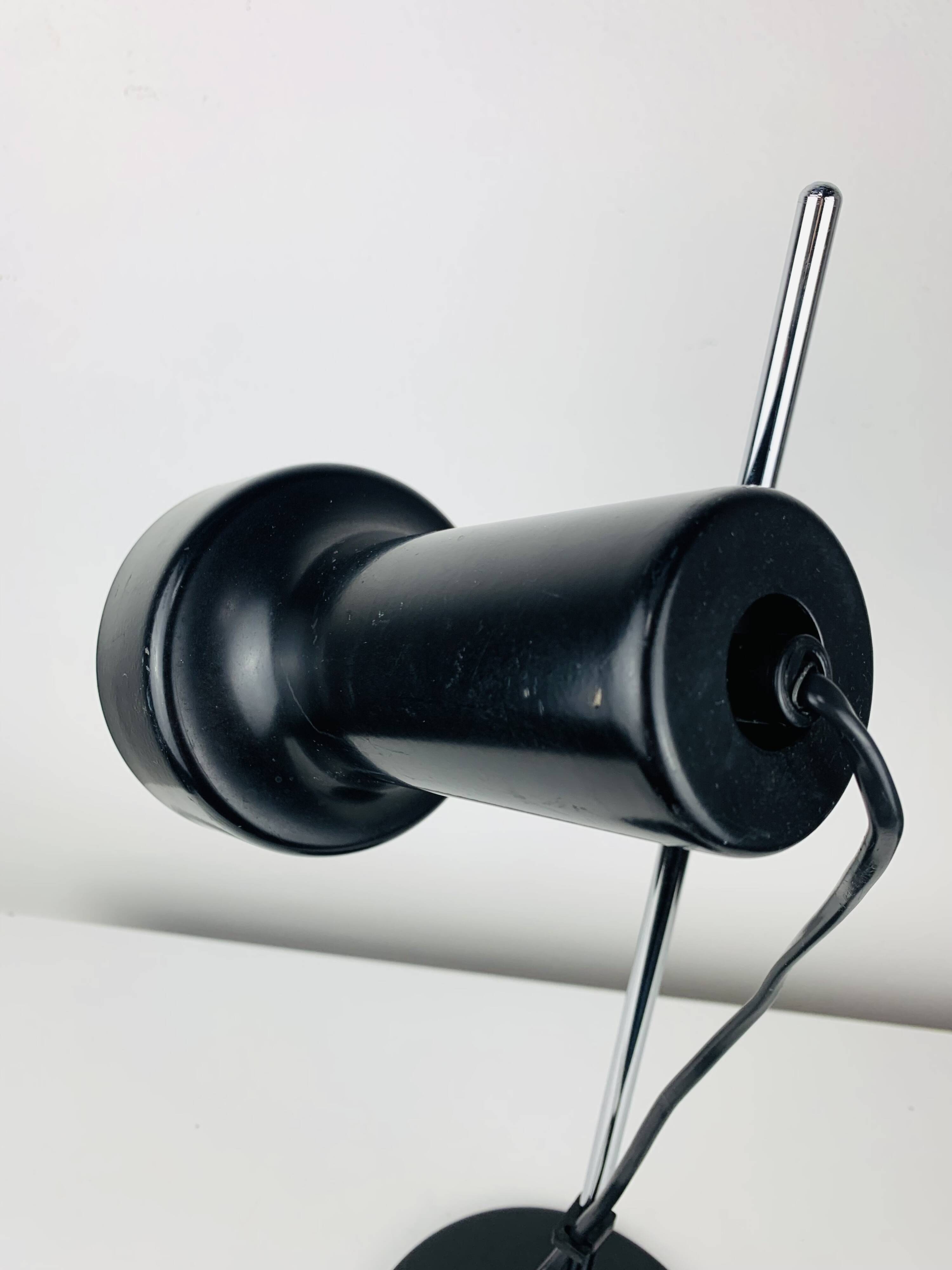 1960s black spot desk lamp, vintage