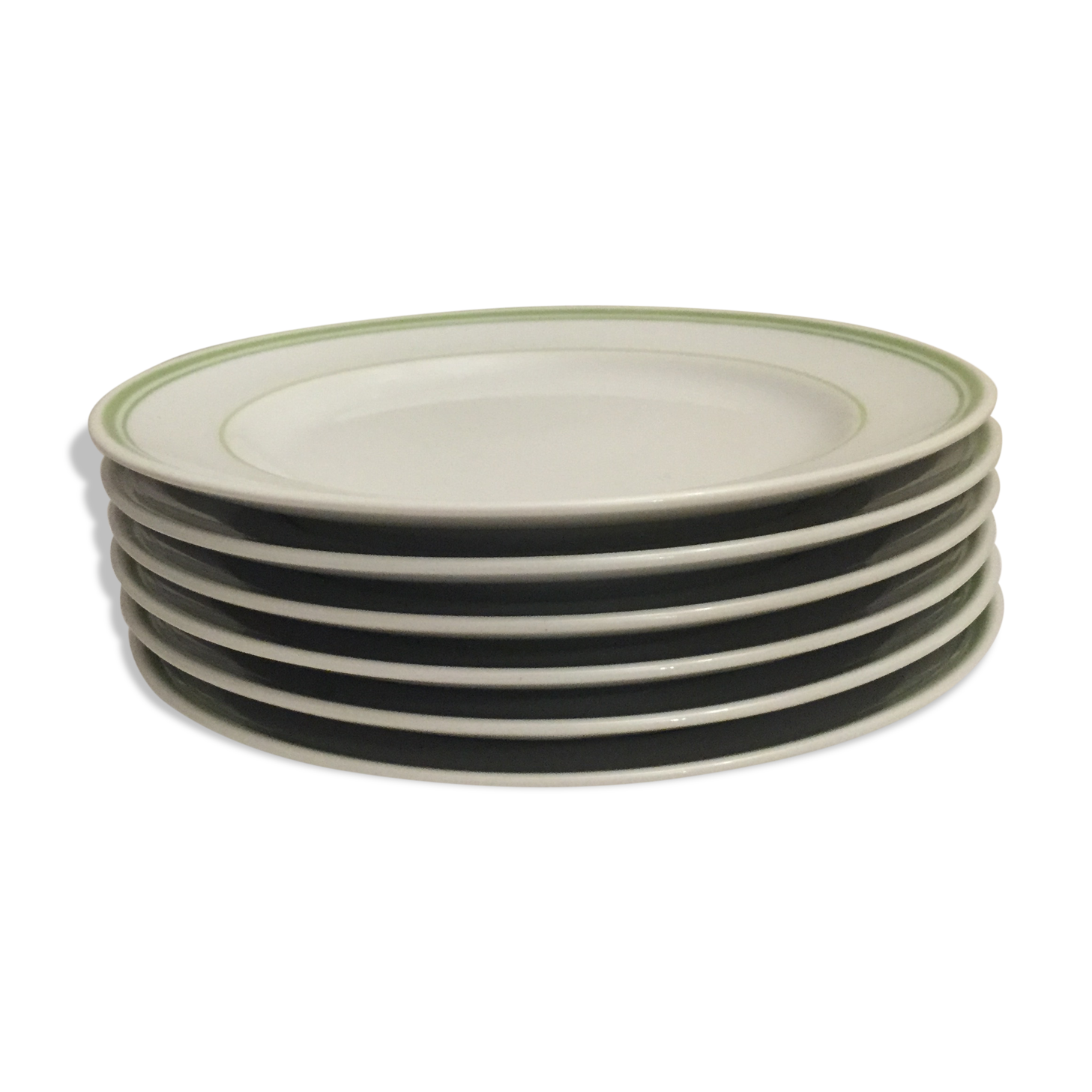 Suite de 6 assiettes à dessert