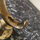 Gold-plated brass candlestick