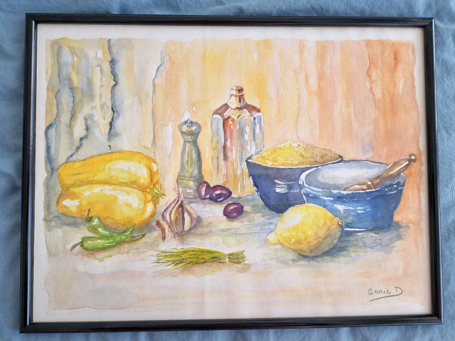 Original still life watercolor