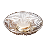 Silver metal fruit basket