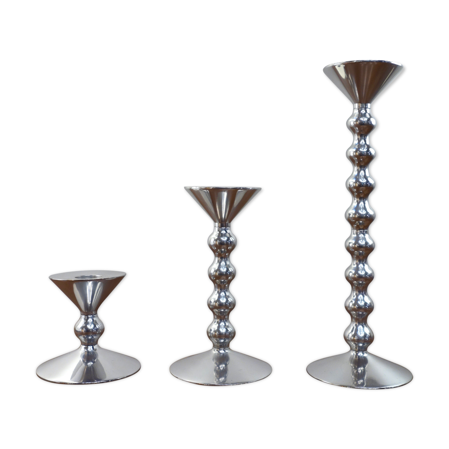 Set of 3 candle holders by Alessandro Mendini for Alessi, Italy 2002