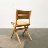 Vintage Italian folding chairs by Ilmari Tapiovaara for Olivo Italy, set of 3.