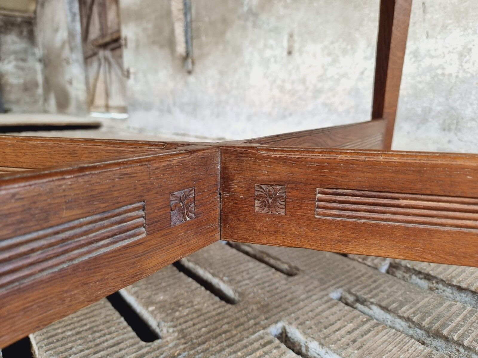 Antique extendable table dining table oak