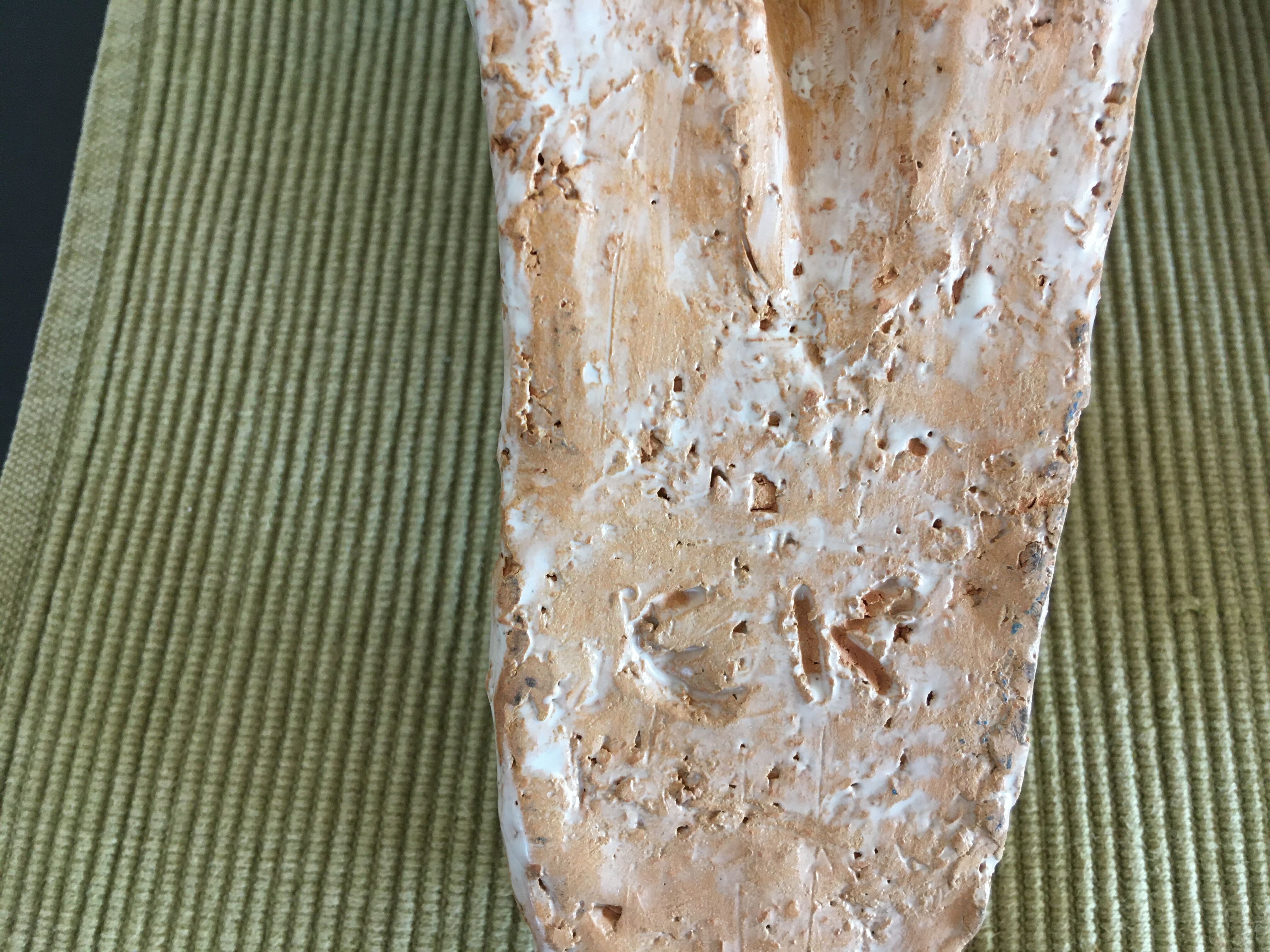 Pairs of birds in ceramic signed