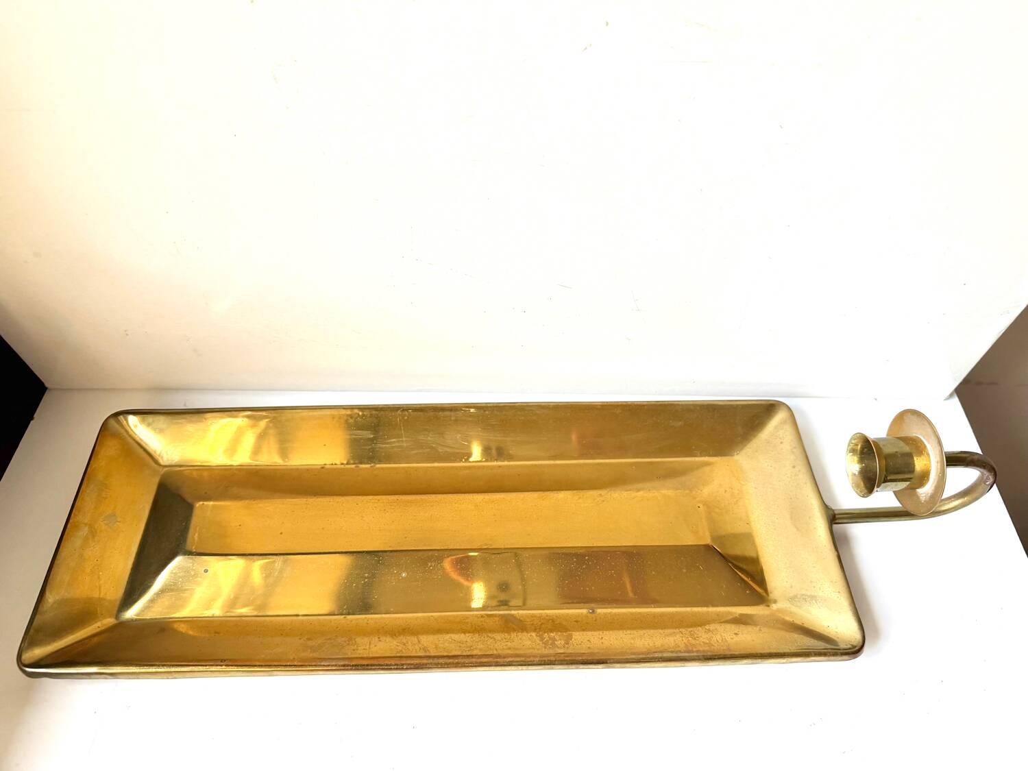 Giant scandscandivintage brass wall candle holder  sconce  height 48cm