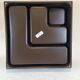 Wall shelf in brown plastic resin design style 1970