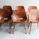 Set of 6 'Tonneau' dining chairs by Pierre Guariche