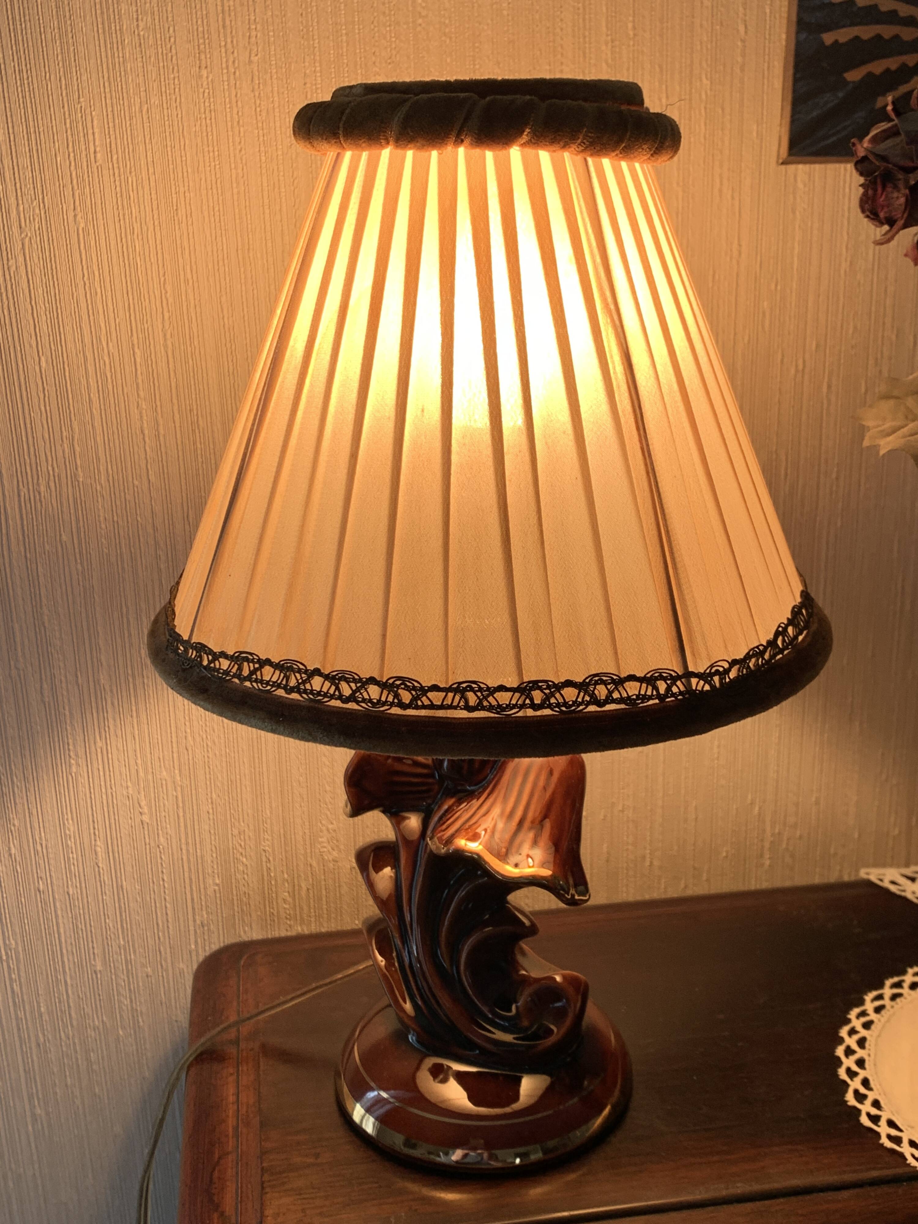 ceramic lamp early 1900