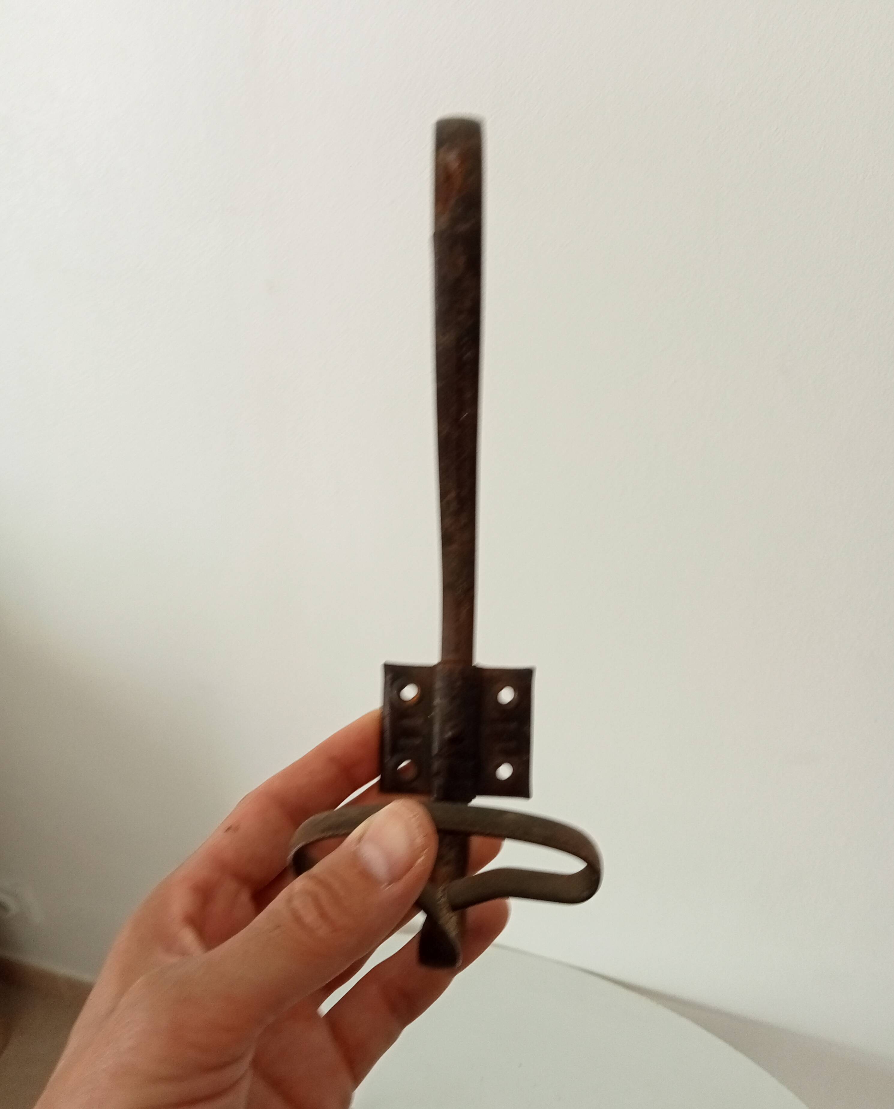 Set of 3 vintage coat hooks.