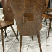 Set of 12 Baumann bistro chairs model Gentiane vintage 1970
